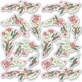 Bezaubernd Evergreen Elegance Weihnachten Aufkleber