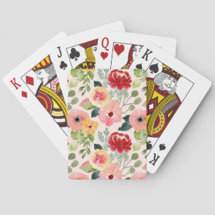 Bezaubernd floral Vintag Spielkarten
