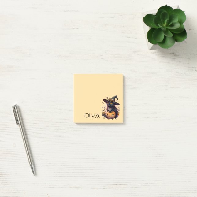 Bezaubernd Niedlicher Katzenpumpenorange Post-it Klebezettel (Büro)