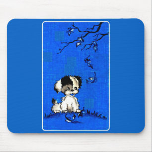 bezaubernd Welpe im Herbst Mousepad