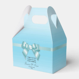 Bezaubernde aquamarine Bogen-u. Geschenkschachtel