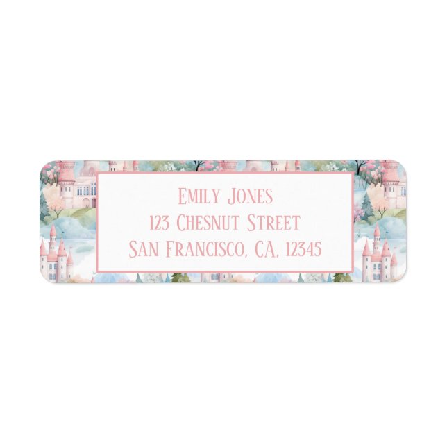 Bezaubernde Burg - Rücksendeadresse (Vorne)