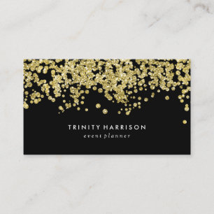 Bezaubernde Confetti  Chic-Imitat-Goldfolie Visitenkarte