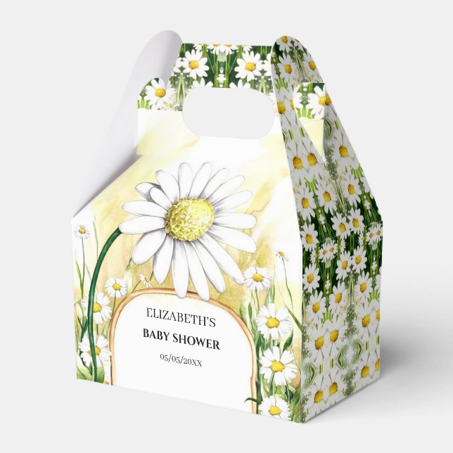 Bezaubernde Déisy-Babydusche Geschenkschachtel (Vorderseite)