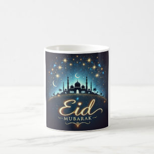 Bezaubernde Eid Mubarak Nightscape Kaffeetasse