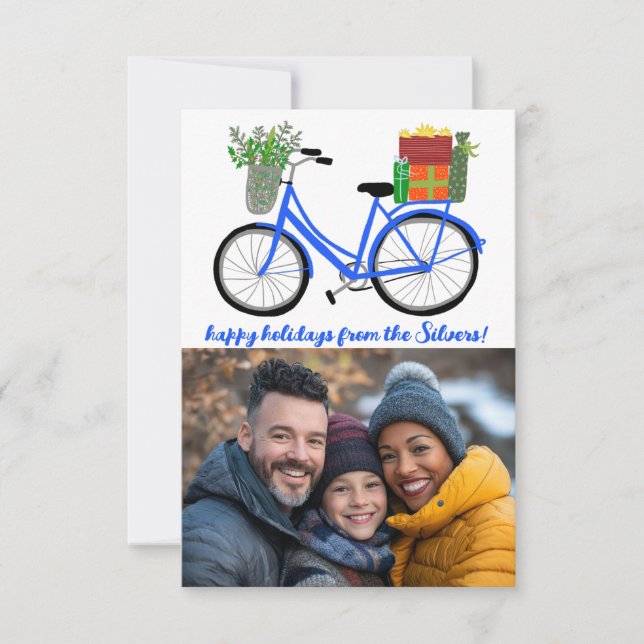 Bezaubernde Fahrradgeschenke FOTO Weihnachtsfeiert (Vorderseite)