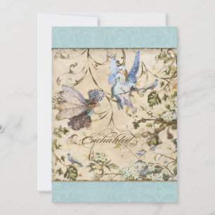 Bezaubernde Fee Fairies Blumenzitter Hochzeiten Einladung