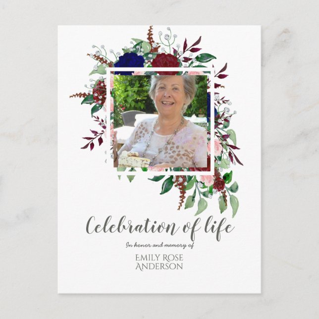 Bezaubernde FEIERUNG von LIFE-FOTO-Memorial Postkarte (Vorderseite)