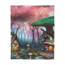 Bezaubernde Forest Dreamscape Mushroom Fantasy Fai