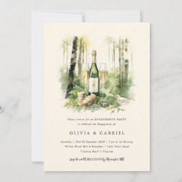 Bezaubernde Forest Elegante Engagement Party Einladung