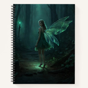 Bezaubernde Forest Fairy Fantasy Art Notizbuch