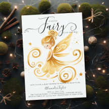 Bezaubernde Forest Fairy Gold Swirl Baby Girl Dusc