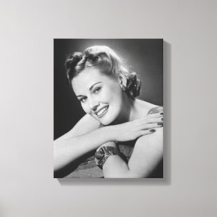 Bezaubernde Frau Leinwanddruck