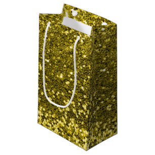 Bezaubernde GoldImitat-Glitzer-Druck-Glitzern Kleine Geschenktüte