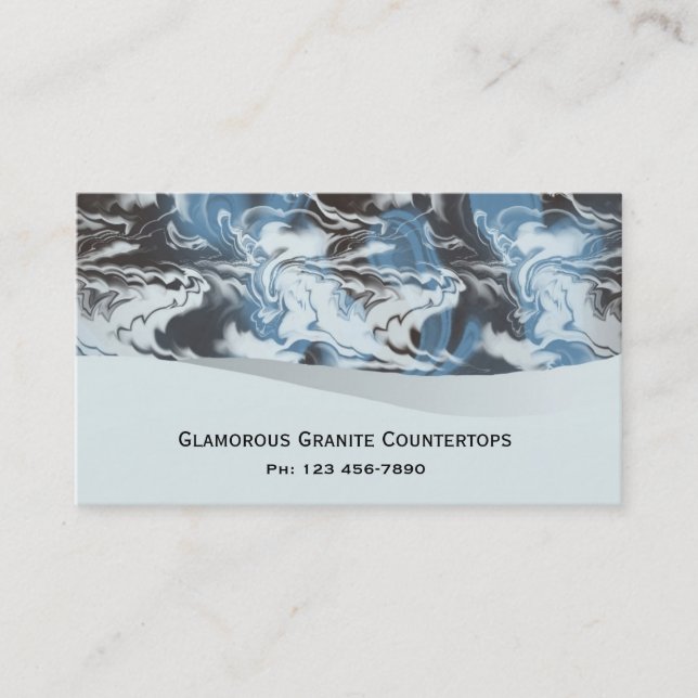 Bezaubernde Granit-Gewohnheits-Visitenkarte Visitenkarte (Vorderseite)
