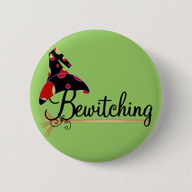 Bezaubernde Halloweent-shirts und -geschenke Button (Vorderseite)