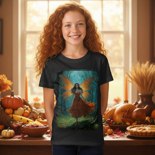 Bezaubernde Herbstmärchen Erntedank Fantasy Art T-Shirt