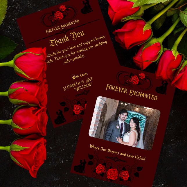 Bezaubernde Hochzeit Dankeskarte (Von Creator hochgeladen)