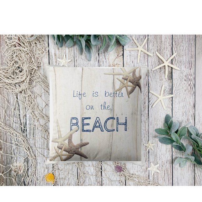 Bezaubernde Holzstruktur, Seesterne Kissen (Von Creator hochgeladen)