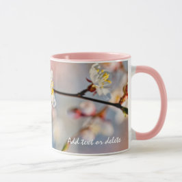 Bezaubernde japanische Apricot-Blume Tasse