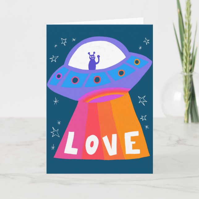 Bezaubernde LIEBE Valentine Jubiläumsfreund Karte (Vorderseite)
