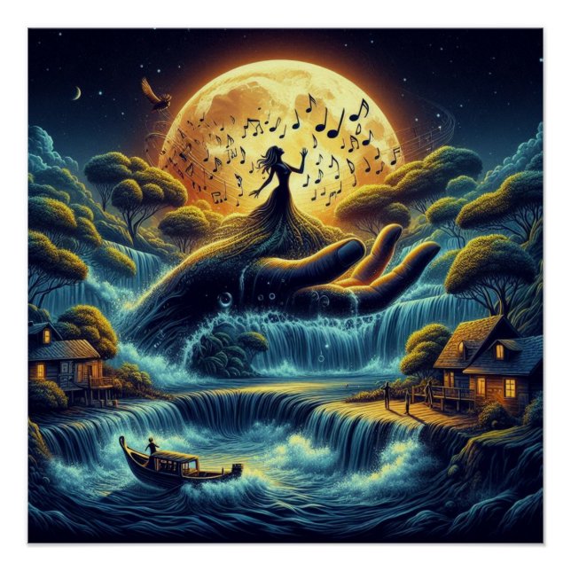 Bezaubernde Mondlichtserenade Poster (Vorderseite)