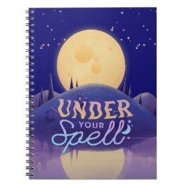 Bezaubernde Moonlight Notebook-Abdeckung Notizblock