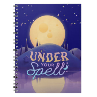 Bezaubernde Moonlight Notebook-Abdeckung Notizblock