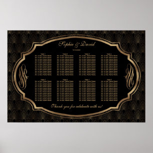 Bezaubernde Roaring Twenties Great Gatsby Sitzordn Poster