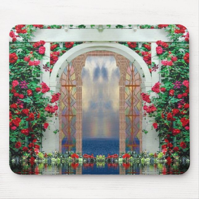 Bezaubernde Rose Garden Mousepad (Vorne)