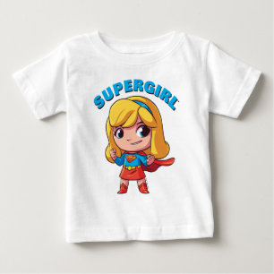 Bezaubernde Supergirl-Pose Baby T-shirt