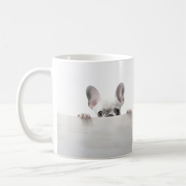 bezaubernde Tasse der Bulldogfotografie (Links)