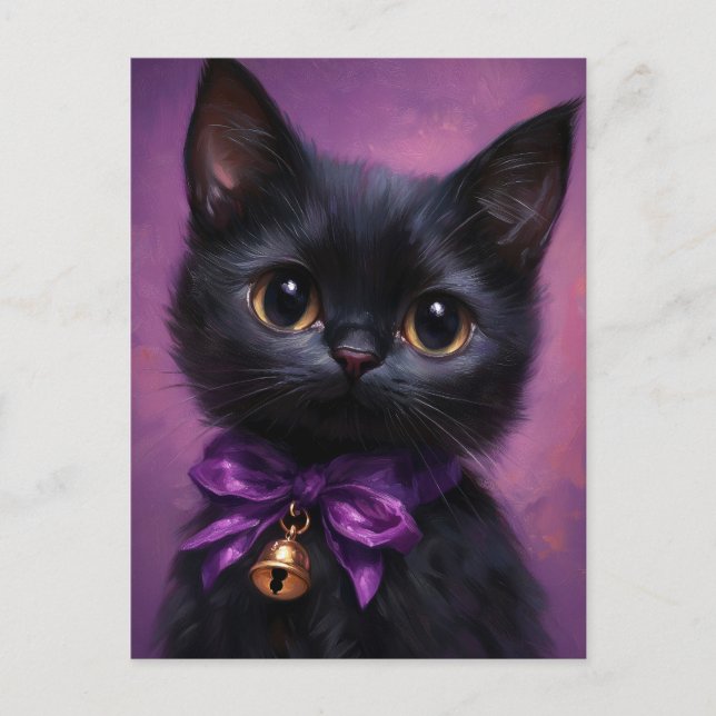 Bezaubernde und Niedliche Viktorianische Schwarze  Postkarte (Vorderseite)