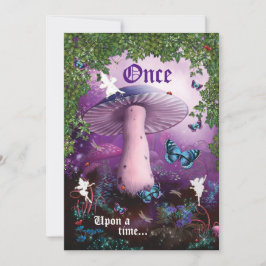 Bezaubernde Waldlandfriedung-Party Einladung