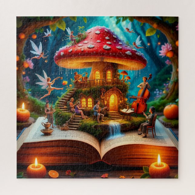 Bezaubernde Waldlandschaft mit Fairies (Vertikal)