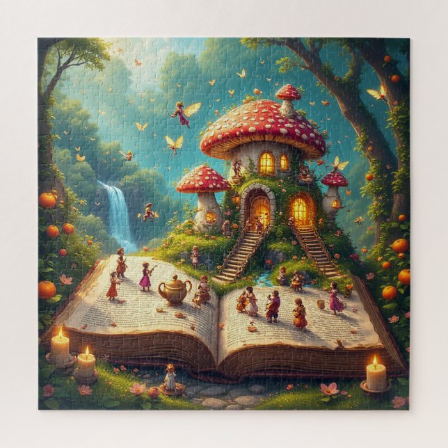 Bezaubernde Waldlandschaft mit Fairies (Vertikal)
