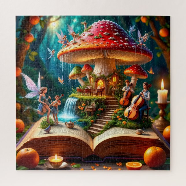 Bezaubernde Waldlandschaft mit Fairies (Vertikal)