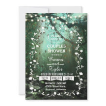 Bezaubernde Waldlichter Rustikale Paare Dusche