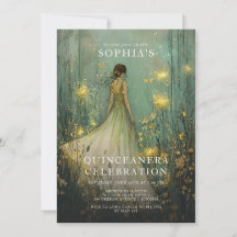 Bezaubernde Waldmärchen Quinceanera Geburtstag