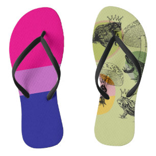 Bezaubernde Waldschinken und Frösche nach Maß Flip Flops
