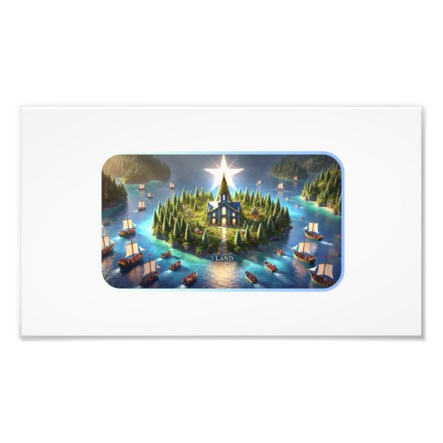 Bezaubernde Weihnachtsfeier am I Land Fotodruck (Vorne)