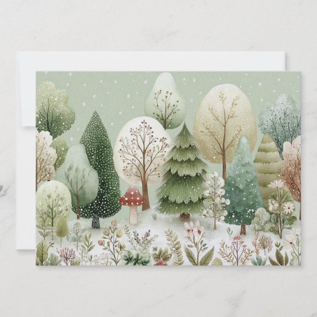 Bezaubernde Winterlandschaft Weihnachten (Vorderseite)