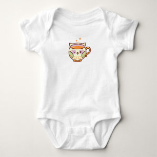 Bezaubernde zwinkernde Eulen-Teetasse — gemütliche Baby Strampler