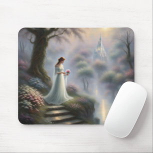 Bezaubernder Burggarten mit Prinzessin Mousepad