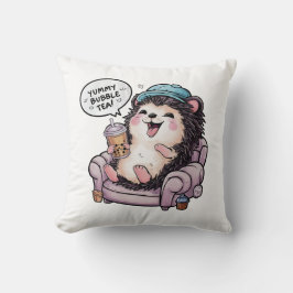 Bezaubernder Cartoon Igel: Gemütlich, Kawaii Vibes Kissen