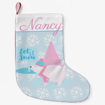 Bezaubernder Eisbär mit Schneeflocken