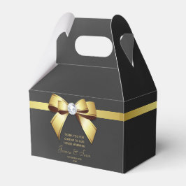 Bezaubernder Goldbogen u. Band-Haus-Erwärmung Geschenkschachtel