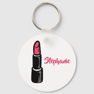 Bezaubernder Lippenstift-personalisierter Schlüsselanhänger