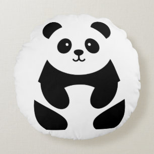bezaubernder Panda Rundes Kissen