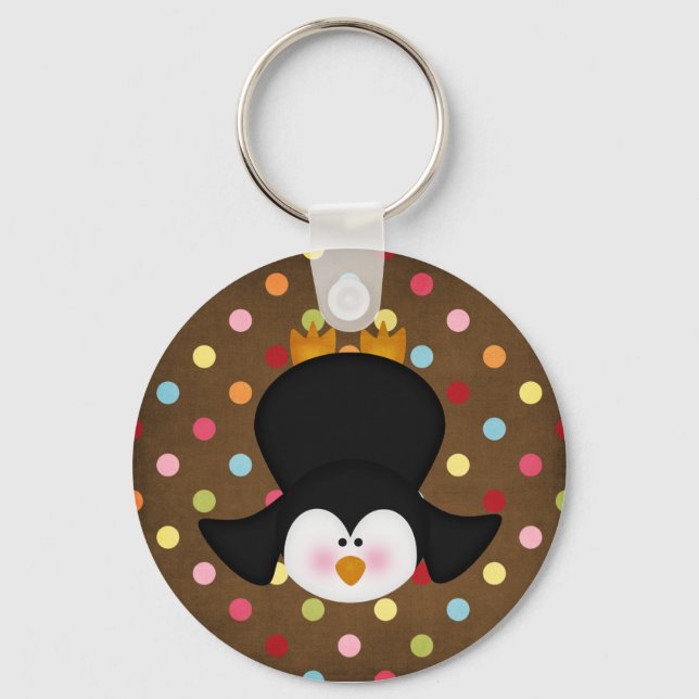 bezaubernder Pinguin Schlüsselanhänger (Vorderseite)